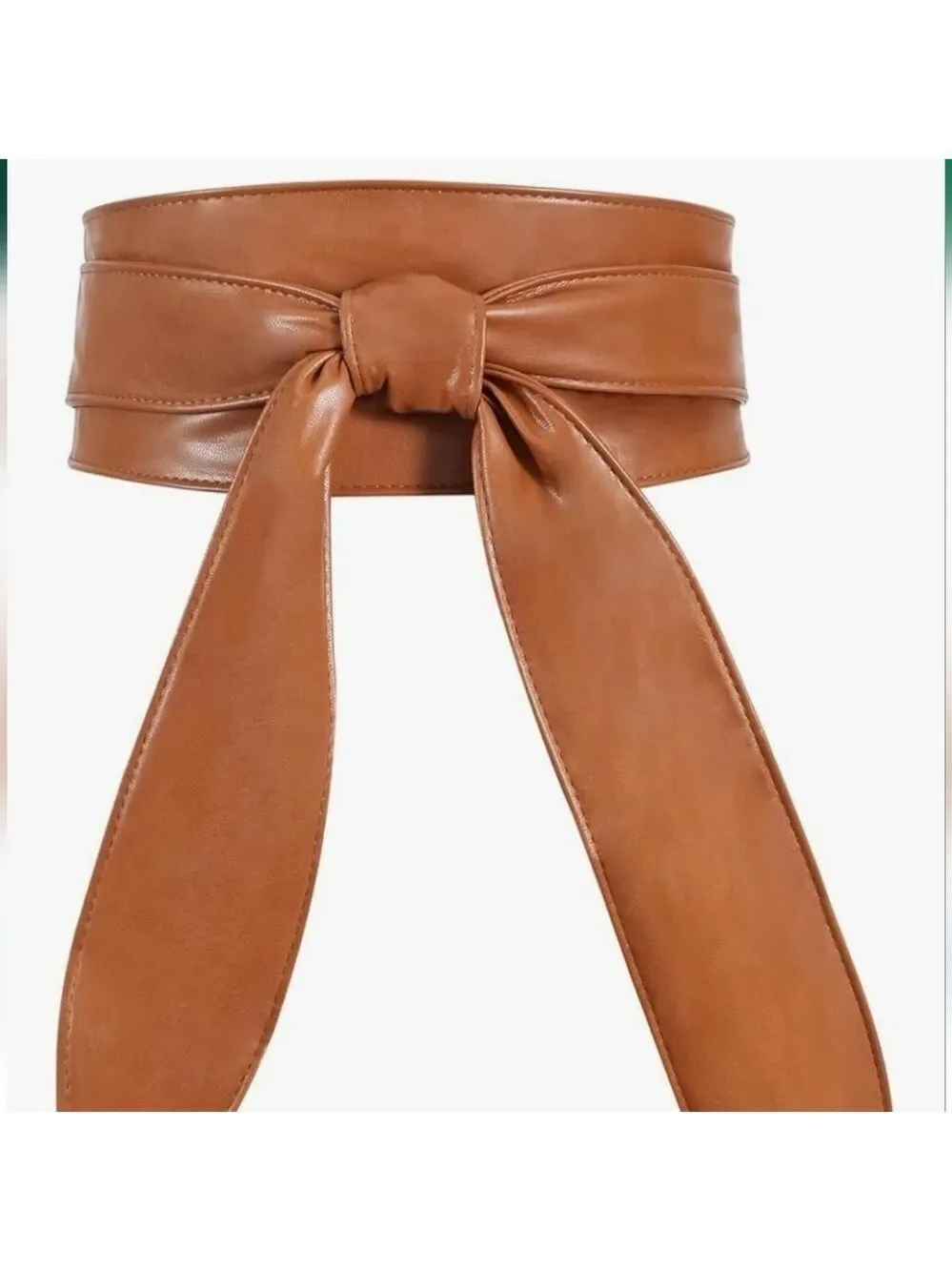 Black Vegan Leather Corset Belt